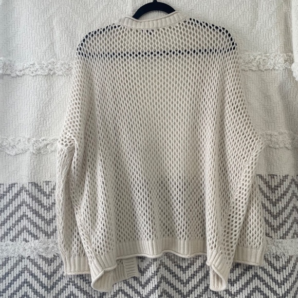 Target’s Wild Fable Size XS Open Stitch Cream Coloured Cardigan - Picture 5 of 5